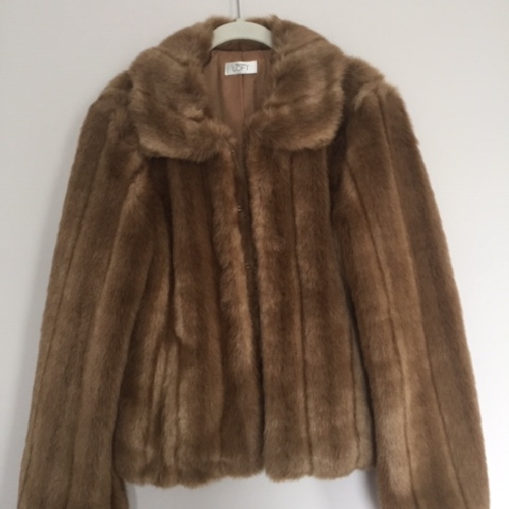 Ann Taylor Loft Faux Fur Jacket